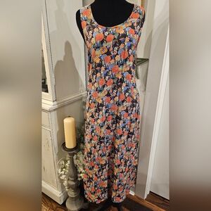Flax Floral Maxi Dress - Multicolor